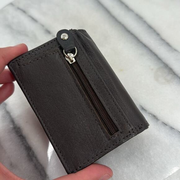 NWT ARRIGO dark brown mini wallet - Picture 2 of 4